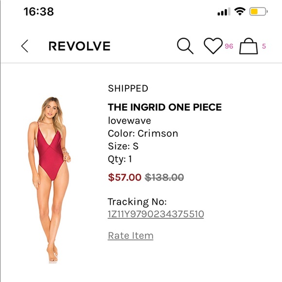 REVOLVE Lovewave Ingrid One Piece Swimsuit - Picture 4 of 4